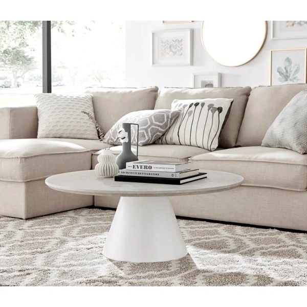 bàn sofa mặt đá khung chân xòe, bàn trà phòng khách sang trọng