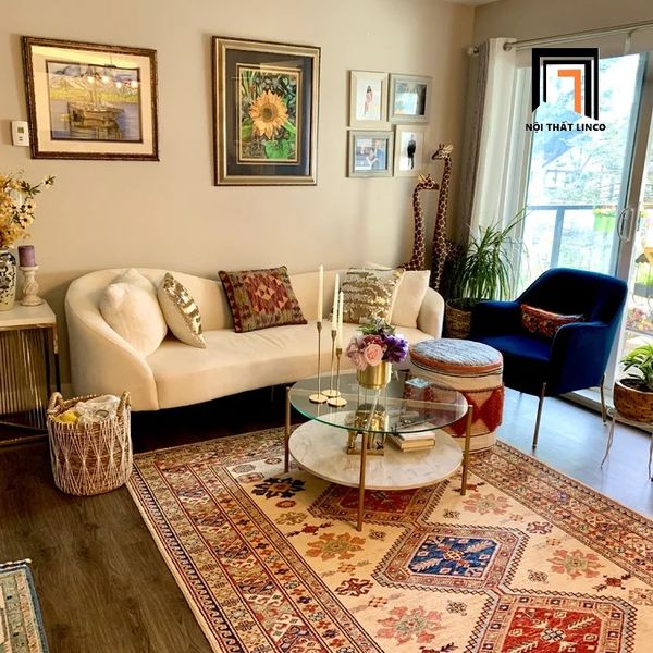 sofa băng, sofa văng cong, ghế sofa cong 2m2, sofa xinh xắn, ghế sofa trang trí