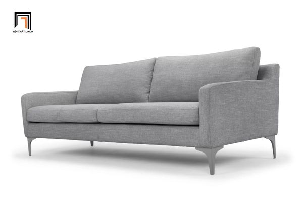 sofa băng phòng khách, ghế sofa dài 1m9, sofa văng giá rẻ, sofa băng xám trắng, ghế sofa nhỏ gọn cho công sở