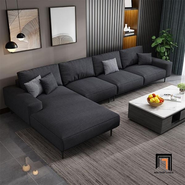 sofa góc, ghế sofa góc l, bộ ghế sofa góc phòng khách sang trọng, sofa góc 3m x 1m6 vải nỉ giá rẻ