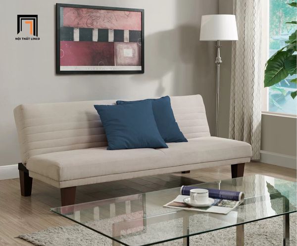 ghế sofa giường nằm giá rẻ, sofa bed bật giường thông minh vải nhung, ghế sofa giường dài 1m7