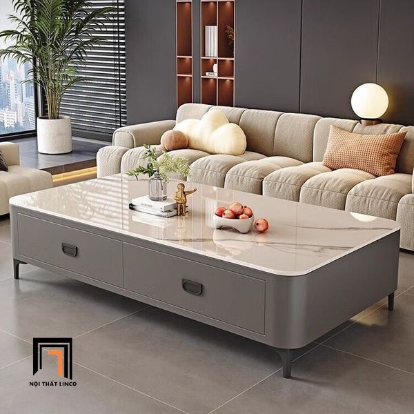 bàn sofa mặt đá đẹp 1m1 x 55 kiểu dáng hiện đại, bàn sofa phòng khách sang trọng