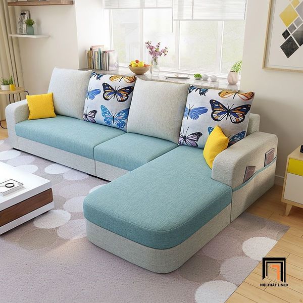 sofa góc, sofa l, sofa góc chữ l, sofa góc l hiện đại, sofa góc l 2m8 x 1m6 cho gia đình, sofa góc l vải nỉ bố đẹp