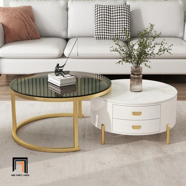 cặp bàn trà phòng khách, bàn sofa hiện đại