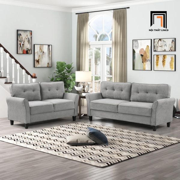 bộ ghế sofa phòng khách, sofa gia đình, bộ ghế sofa màu xám tro vải nhung, ghế sofa văn phòng giá rẻ