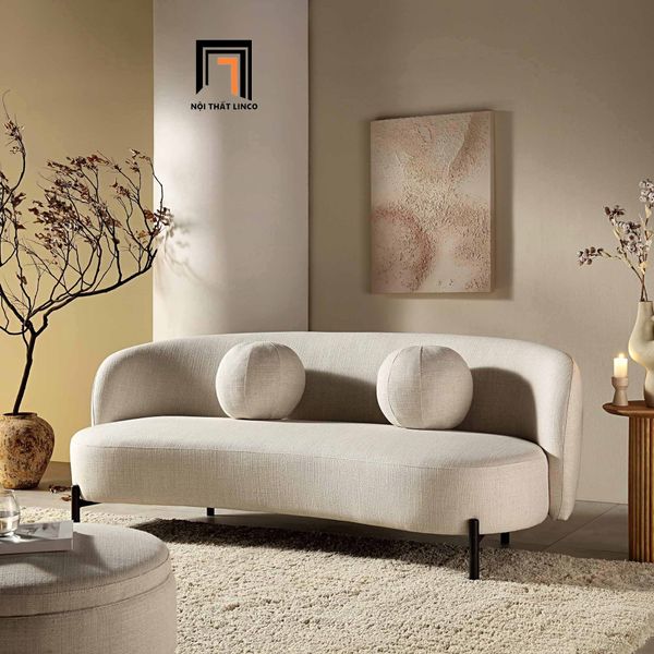 bộ ghế sofa cho sảnh chờ shop tiệm, set ghế sofa xám trắng vải nỉ bố
