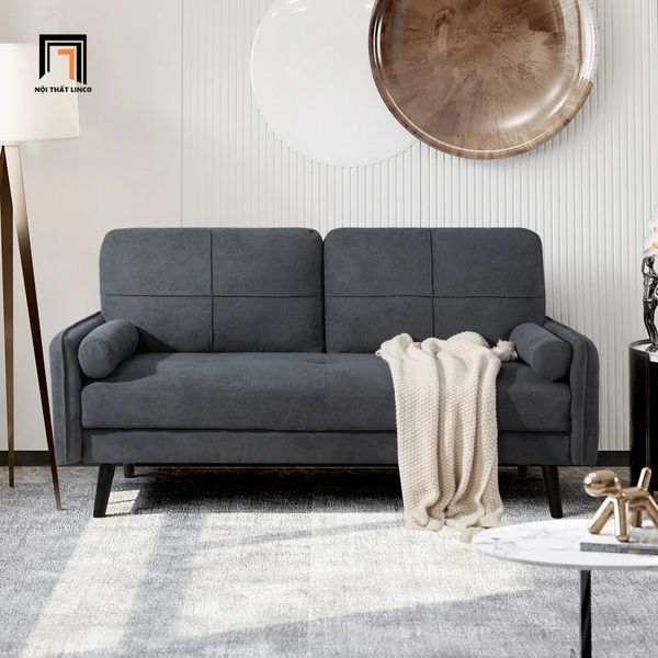 sofa băng, sofa văng, ghế sofa băng dài 1m4, sofa băng màu xám đen, sofa băng nhỏ gọn, sofa băng phỏng ngủ
