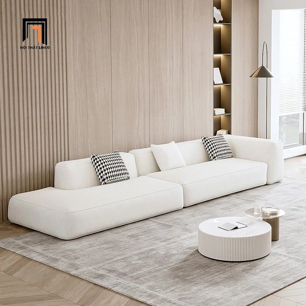 ghế sofa băng dài 2m5, sofa văng màu xám trắng hiện đại, sofa băng cao cấp cho căn hộ