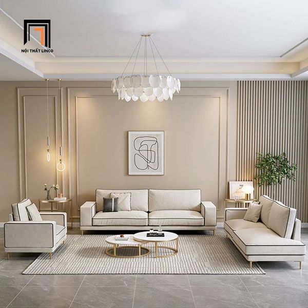 ghế sofa văng dài 2m giá rẻ, sofa băng cho phòng khách gia đình hiện đại, sofa phòng khách màu xám trắng