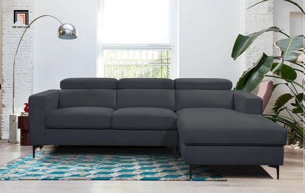 sofa góc, sofa góc l, sofa chữ l, sofa góc thư giãn, sofa góc 2m4 x 1m7, sofa góc màu xám đen, sofa góc thư giãn