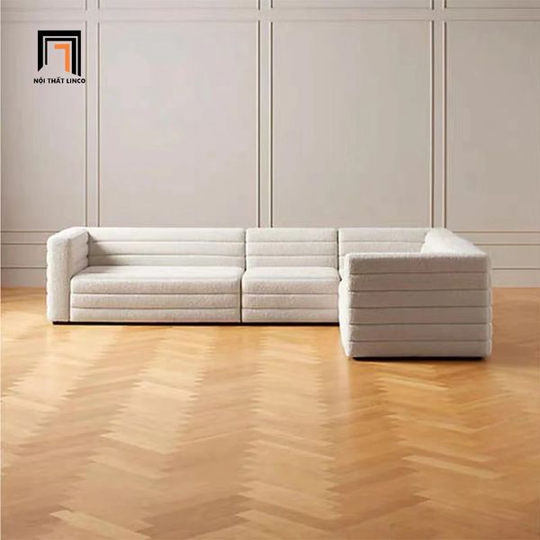 sofa góc, sofa góc L, sofa góc chữ L, sofa màu trắng kem, sofa góc gia đình, sofa góc 3m x 1m6, sofa góc giá rẻ