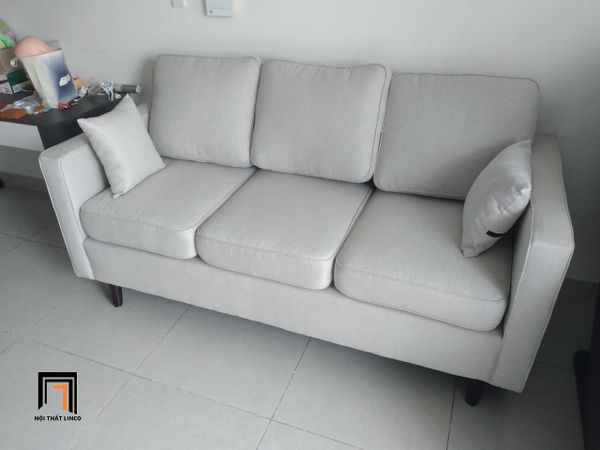 sofa băng, sofa văng, ghế sofa 3 nệm ngồi, sofa băng 3 chỗ, sofa băng dài 2m, ghế sofa màu xám