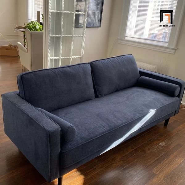 sofa băng, sofa văng, ghế sofa băng dài 1m8, sofa băng nhỏ cho căn hộ chung cư, sofa băng vải nỉ màu xám