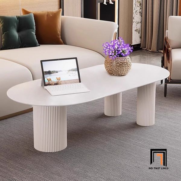 bàn sofa mặt đá ceramic xinh xắn, bàn trà 1m1 x 50 trang trí tiệm shop đẹp