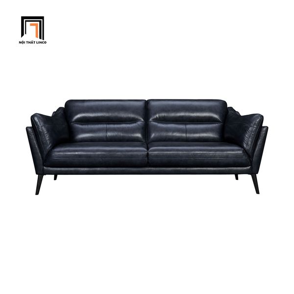 sofa, ghế sofa, sofa băng, sofa văng, sofa da xanh đậm, ghế sofa 2m cao cấp, ghế sofa phòng khách gia đình