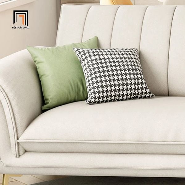 sofa, ghế sofa, sofa băng, sofa văng, ghế sofa da trắng kem, sofa băng 2m4, ghế sofa cao cấp