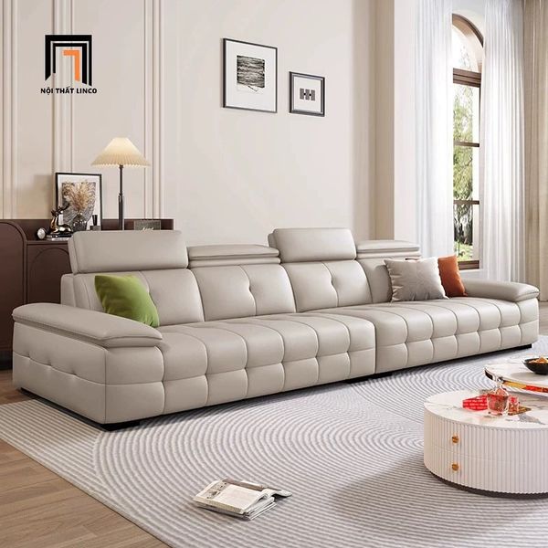 bộ ghế sofa góc L da công nghiệp xám trắng, sofa góc L gia đình sang trọng 3m x 1m6