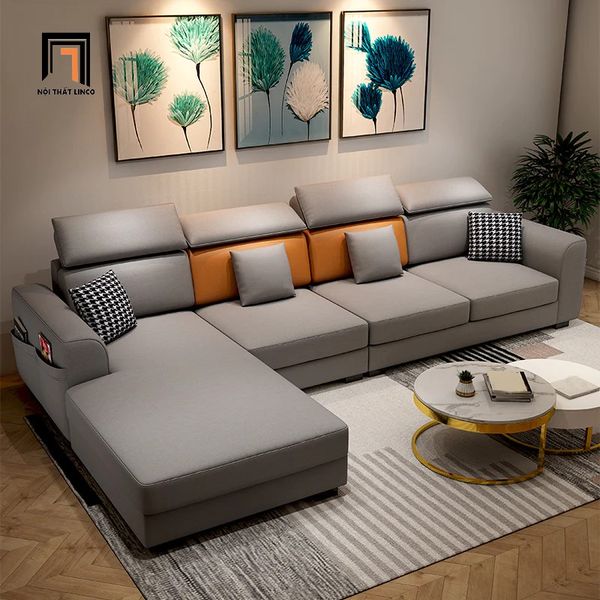 sofa góc, sofa l, sofa góc chữ l, bộ ghế sofa góc l sang trọng, sofa góc cao cấp, sofa góc sang trọng 2m8 x 1m6