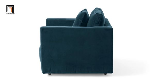 sofa đơn, ghế sofa đơn nhỏ, sofa đơn vải nhung, sofa đơn giá rẻ, sofa đơn màu xanh đậm