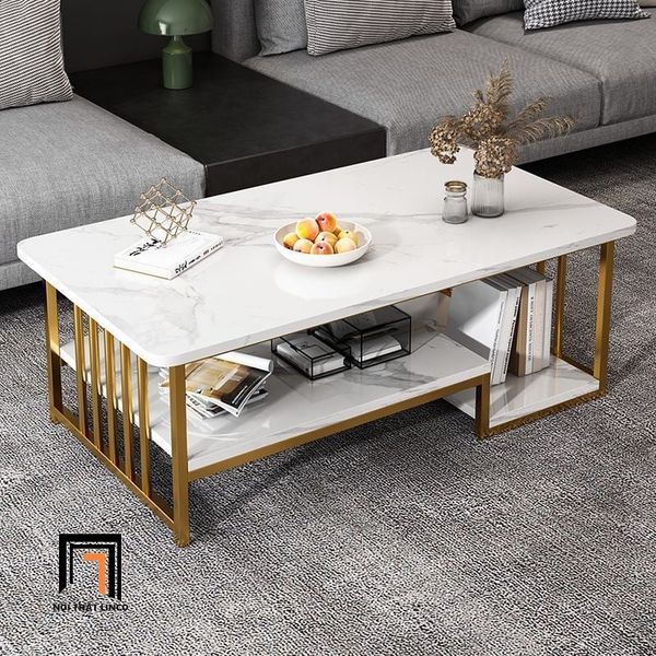 bàn sofa phòng khách mặt đá xám chữ nhật, bàn trà giá rẻ 1m x 50
