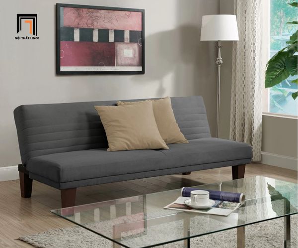 ghế sofa giường nằm giá rẻ, sofa bed bật giường thông minh vải nhung, ghế sofa giường dài 1m7