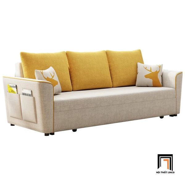 sofa băng nhỏ gọn, ghế sofa văng dài 1m8, sofa băng phối màu xinh xắn, sofa băng cho căn hộ chung cư