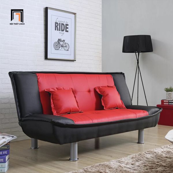 ghế sofa giường nằm gấp gọn, sofa giường da công nghiệp 1m7 nhỏ gọn