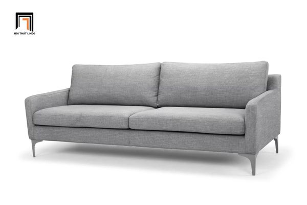 sofa băng phòng khách, ghế sofa dài 1m9, sofa văng giá rẻ, sofa băng xám trắng, ghế sofa nhỏ gọn cho công sở