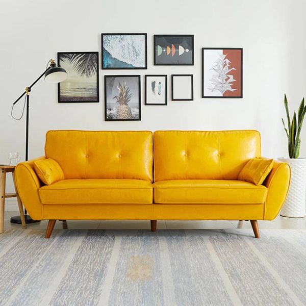 sofa băng da công nghiệp 2m, ghế sofa văng sang trọng cho phòng khách, sofa gia đình da simili