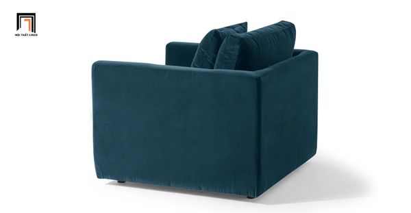 sofa đơn, ghế sofa đơn nhỏ, sofa đơn vải nhung, sofa đơn giá rẻ, sofa đơn màu xanh đậm