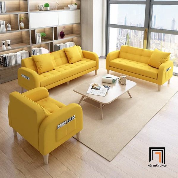 sofa văng nhỏ gọn màu xanh dương, sofa băng dài 1m6 xanh dương, ghế sofa băng giá rẻ