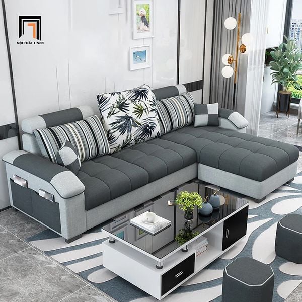 sofa, sofa góc, sofa chữ L, sofa góc 2m4 x 1m6, sofa góc phòng khách, sofa góc gia đình