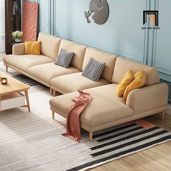 sofa phòng khách, sofa gia đình, bộ ghế sofa phòng khách giá rẻ, sofa phòng khách vải nỉ màu trắng kem