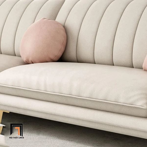sofa, ghế sofa, sofa băng, sofa văng, ghế sofa da trắng kem, sofa băng 2m4, ghế sofa cao cấp