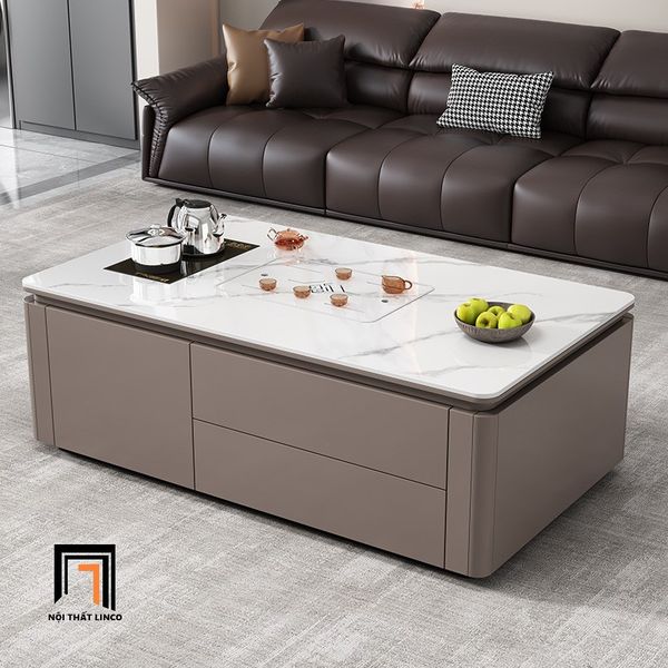 bàn sofa mặt đá cho căn hộ chung cư hiện đại, bàn sofa 1m x 50 sang trọng
