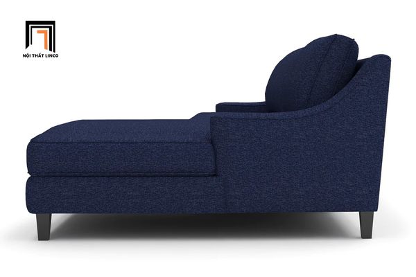 bộ ghế sofa góc chữ l, ghế sofa góc 2m4 x 1m6, sofa góc tân cổ điển màu xanh đậm