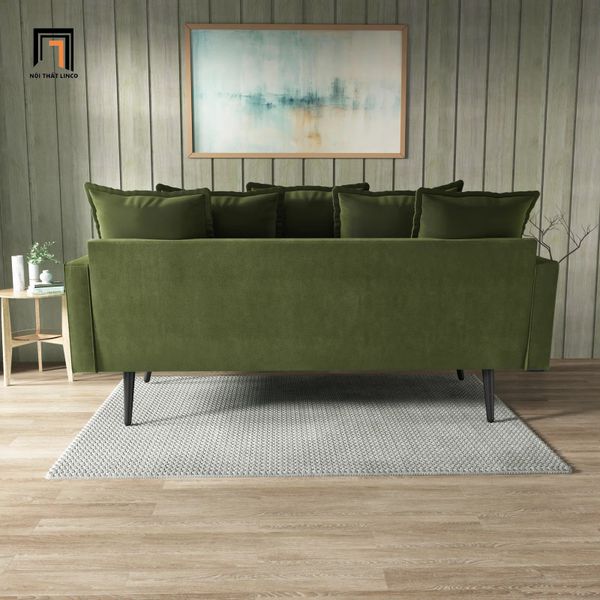 sofa băng, sofa văng, sofa vải nhung, sofa băng màu xanh lá, sofa dài 1m9, sofa gia đình, ghế sofa nhỏ