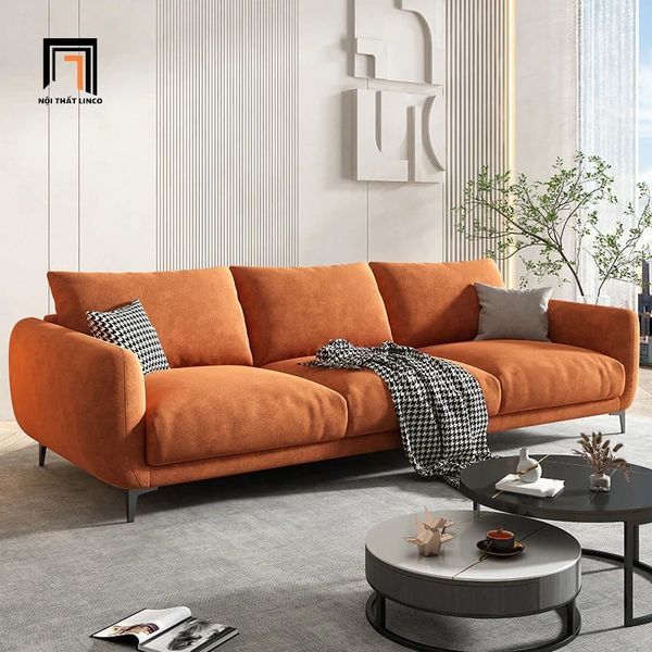 sofa băng, sofa văng, ghế sofa băng dài 2m1, sofa băng vải nhung sang trọng, ghế sofa băng 3 chỗ ngồi