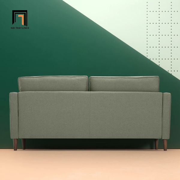 ghế sofa văng nhỏ gọn dài 1m8, sofa băng màu xanh lá cho gia đình nhỏ giá rẻ