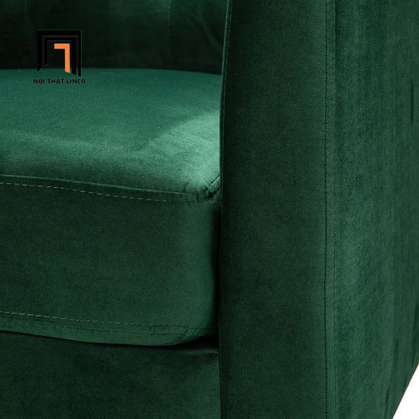 ghế sofa đơn nhỏ gọn, sofa đơn vải nhung xinh xắn, ghế sofa cho phòng diện tích nhỏ