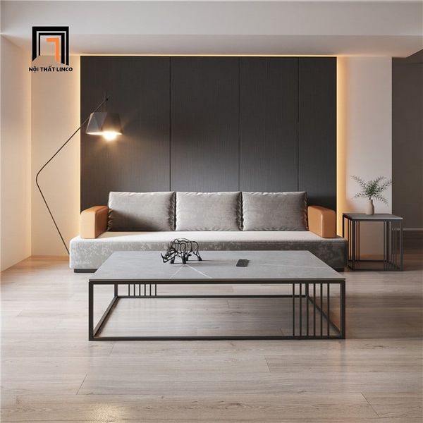 bàn sofa phòng khách hiện đại chữ nhật 1m2 x 60cm, bàn trà cho văn phòng làm việc
