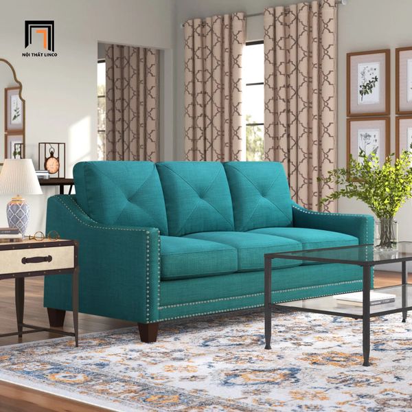 sofa băng, sofa văng, sofa băng 3 chỗ ngồi, sofa băng 3 nệm ngồi, sofa băng màu xám đen, sofa băng dài 2m