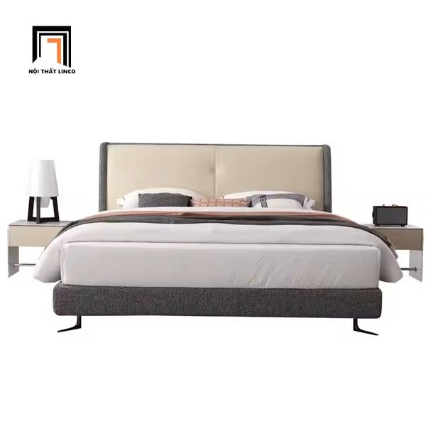 giường, giường ngủ bọc vải, giường ngủ vải nỉ, giường ngủ giá rẻ 1m6 x 2m, giường ngủ trẻ trung