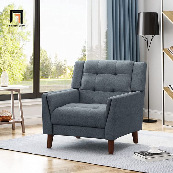 sofa đơn, ghế sofa 1 người ngồi, sofa 1 chỗ ngồi, sofa thư giãn, sofa ngồi đọc sách, sofa đơn vải nỉ, sofa khách sạn