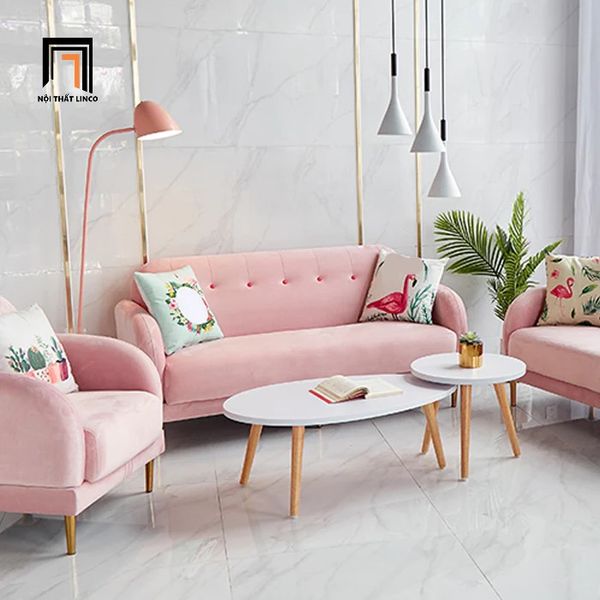 sofa băng dài 1m8, ghế sofa văng vải nhung giá rẻ, ghế sofa băng cho shop tiệm đẹp