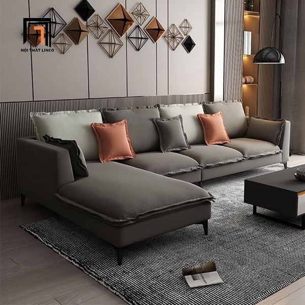 sofa góc, sofa l, bộ ghế sofa góc chữ l vải nỉ, sofa góc 2m8 x 1m6, bộ ghế sofa góc gia đình giá rẻ