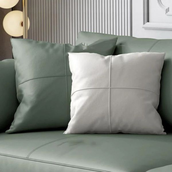 sofa băng màu xanh lá, ghế sofa văng dài 2m3 da công nghiệp, sofa băng kiểu dáng sang trọng