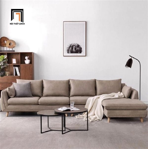 bộ ghế sofa góc L da giả màu xanh mint, sofa góc 3m x 1m6 giá rẻ