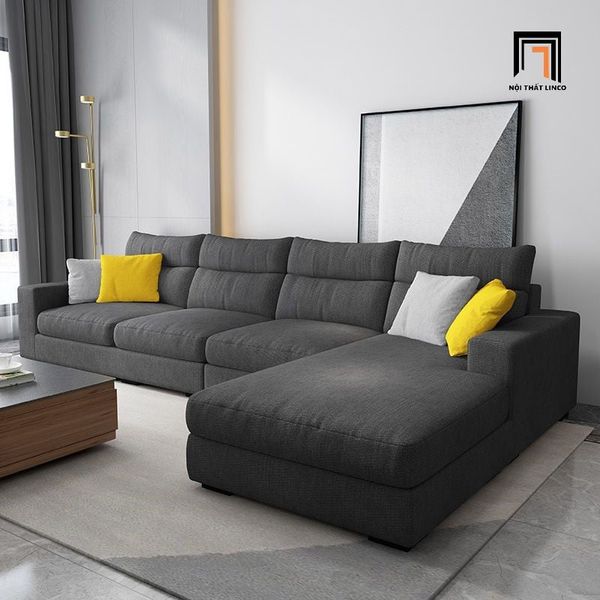 bộ ghế sofa góc chữ L vải nỉ xanh lá, sofa góc 3m x 1m6 xanh lá army, sofa góc phòng khách gia đình