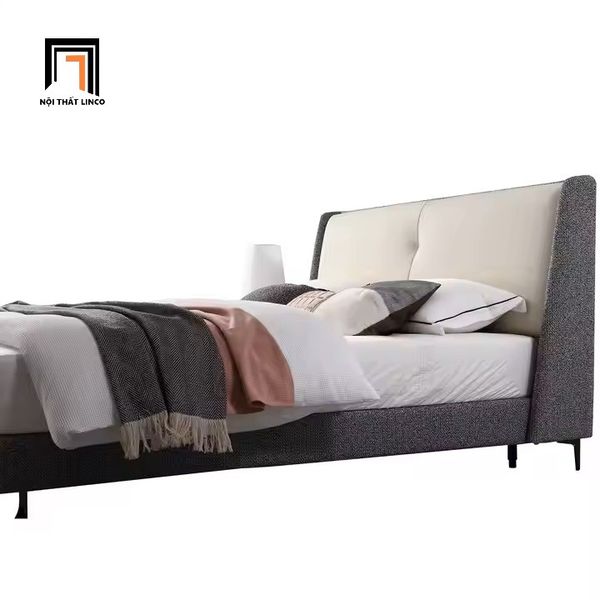 giường, giường ngủ bọc vải, giường ngủ vải nỉ, giường ngủ giá rẻ 1m6 x 2m, giường ngủ trẻ trung